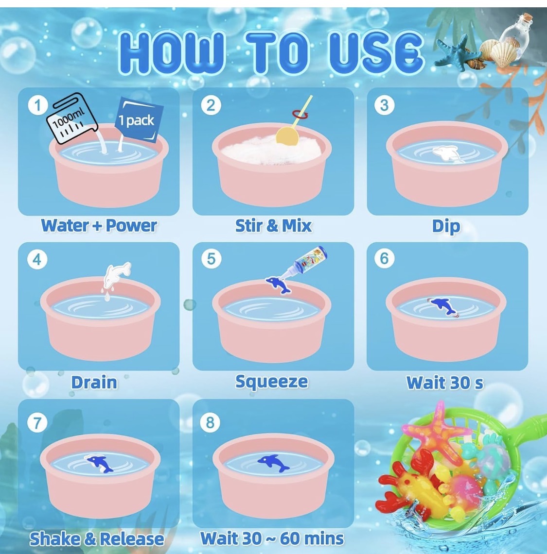 Magic fairy elf water Squishy - Sensory Toys- fun - kids - play