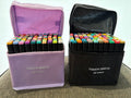 80 Piece Colour Marker Pens with dual tip. Alcohol Felt Pen Manga Sketching Markers Dual Sided Art Supplies Drawing Set.
