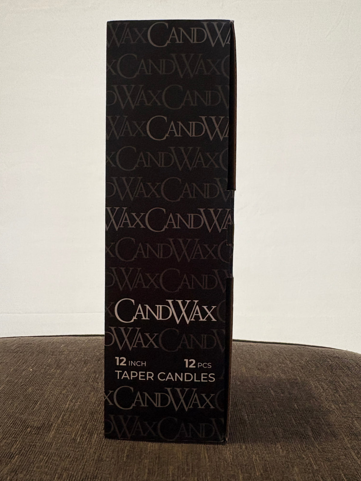 CANDWAX 30 cm Ivory Taper Candles Set of 12 - Unscented Smokeless Dripless Christmas Candlesticks - Perfect as Dinner Table Center pieces and Holiday Home Decorations - Christmas Taper Candles
