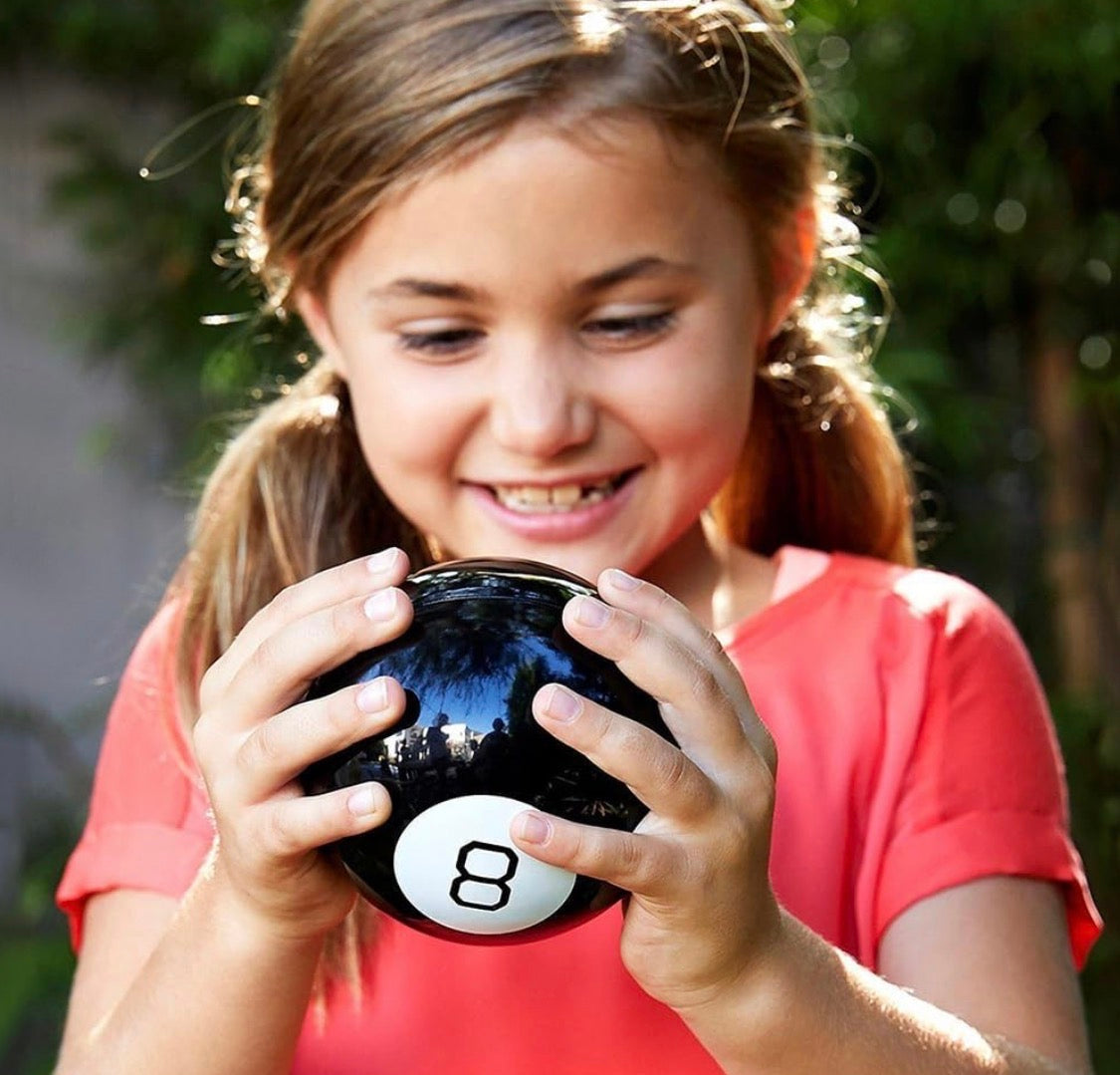 Classic Magic Eight Ball, Retro Black Fortune Teller Toy, Nostalgic Predictive Decision Maker, Fun Novelty Gift, Desk Accessory for Kids and Adults