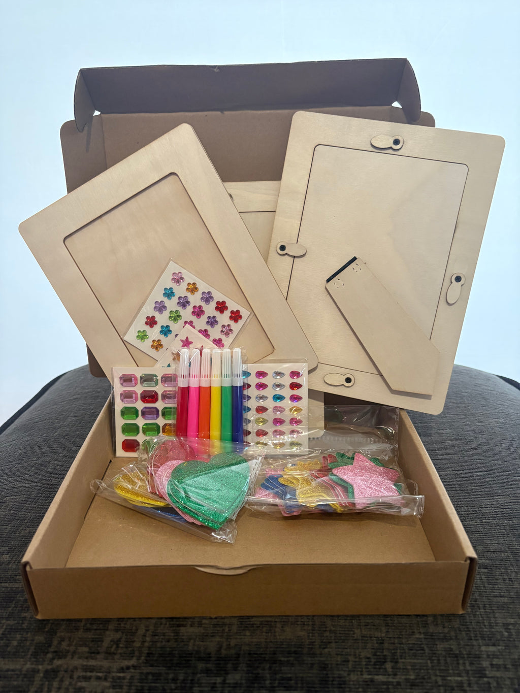 XIATIAN Picture Frame Painting Craft Kit, 4 Pcs Picture Frame Craft Se ...